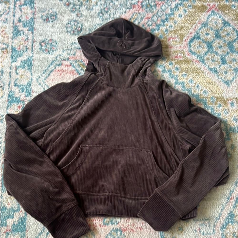 Brown Lululemon Corduroy Hoodie